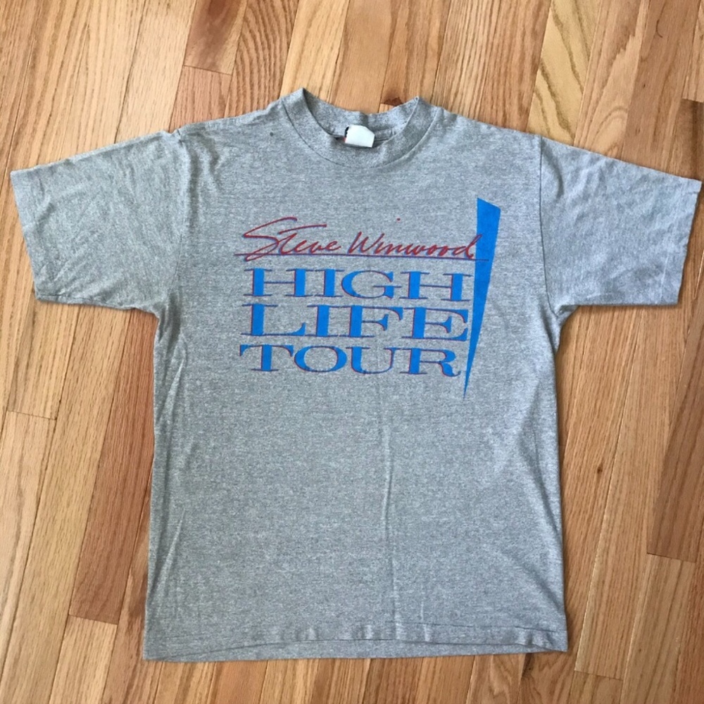 Vintage Steve Winwood 80s 86 High Life Tour Tshirt - From Filth Mart